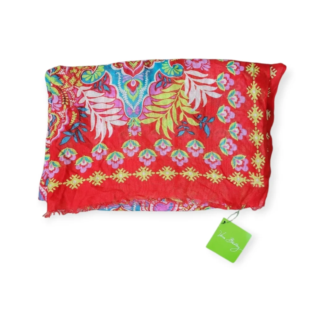 Vera Bradley Soft Fringe Scarf in‎ Paisley in Paradise